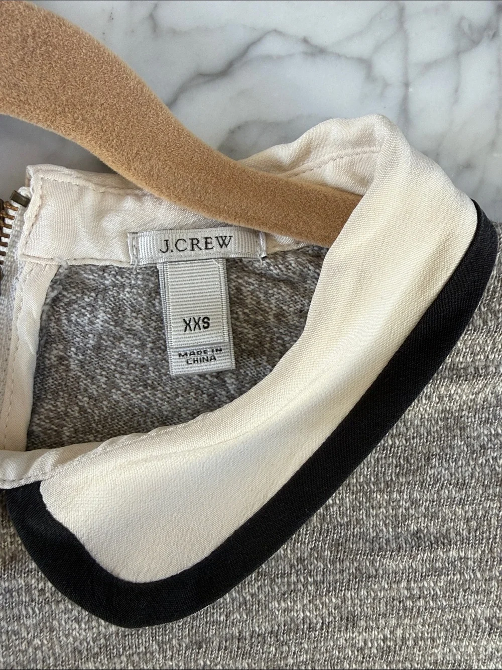 J Crew Peter Pan collared Blouse Sz XXS Silk Cotton